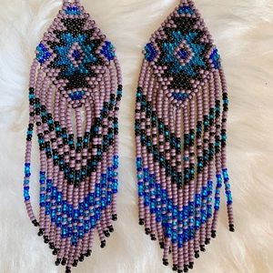 Hand Made Guatemalan Beaded Earrings